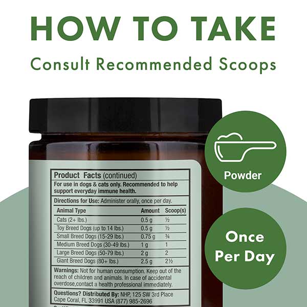 Bark & Whiskers Organic Fermented Mushroom Blend Supplements for Cats and Dogs