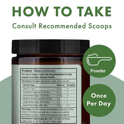 Bark & Whiskers Organic Fermented Mushroom Blend Supplements for Cats and Dogs