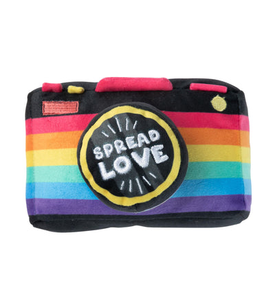 FuzzYard Pride Plush Dog Toy (Spread Love Camera)