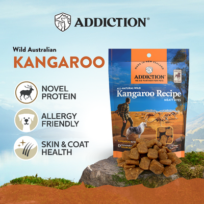Addiction Grain-Free Meaty Bites Dog Treats (Kangaroo)