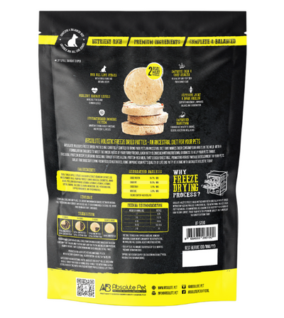Absolute Holistic Freeze Dried Patties Dog Food (Duck & Turkey)