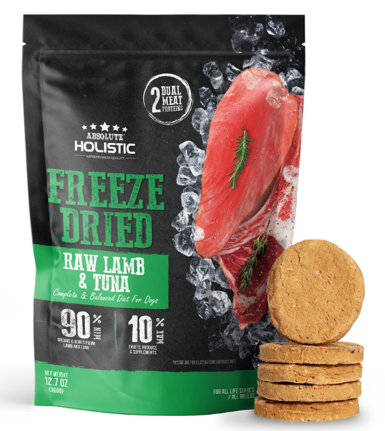 Absolute Holistic Freeze Dried Patties Dog Food (Lamb & Tuna)