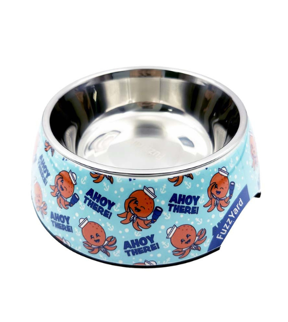 FuzzYard Ahoy There! Dog Feeding Bowl