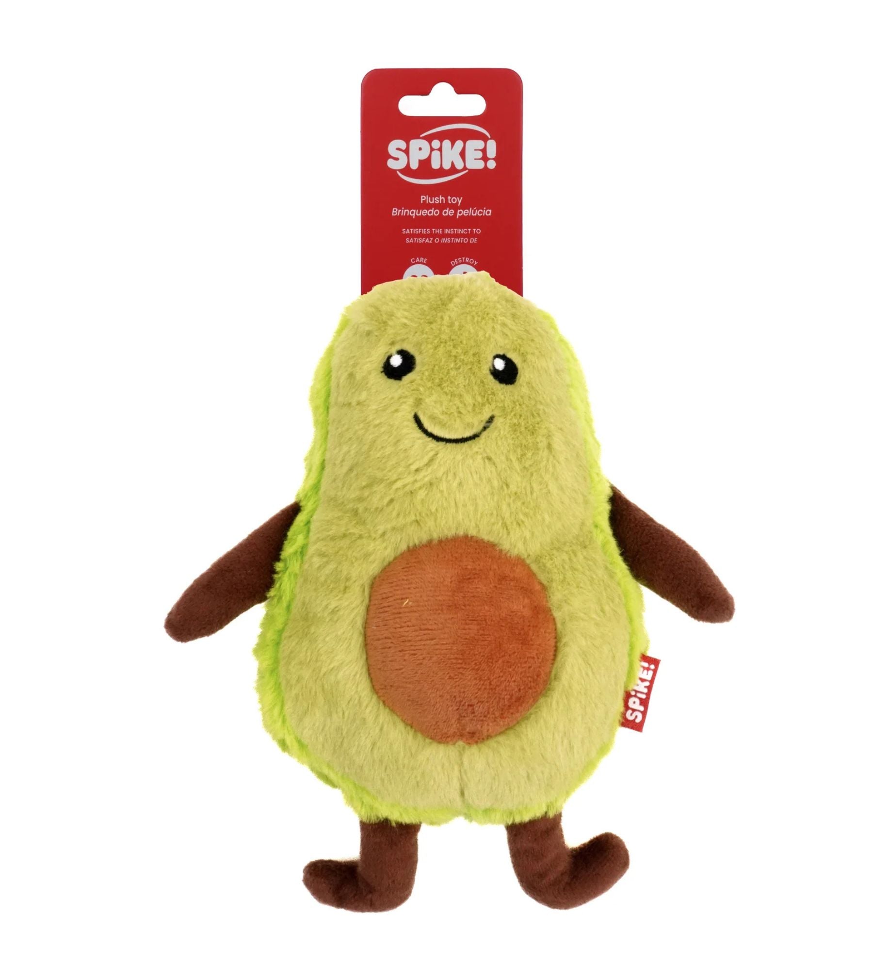 Spike! Avocado Man Plush Dog Toy