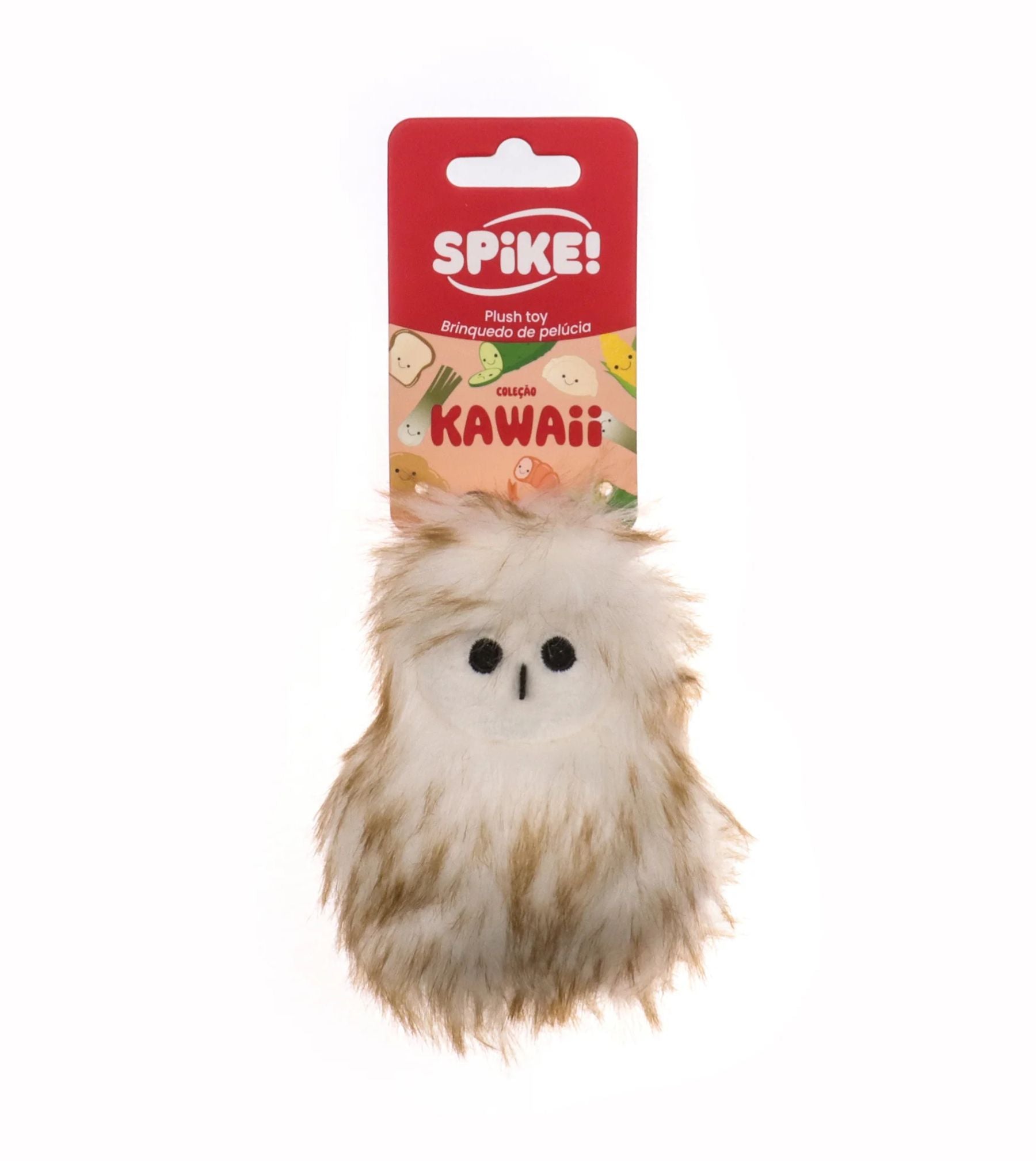 Spike! Kawaii Barn Owl Plush Dog Toy