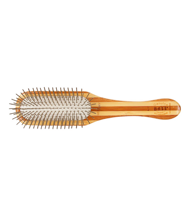 Bass Style & Detangle Pet Brush (Striped or Dark Finish)