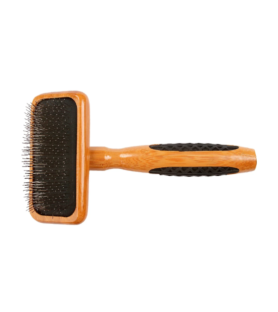 Bass De-matting Slicker Style SOFT Pet Brush (Striped or Dark Finish)