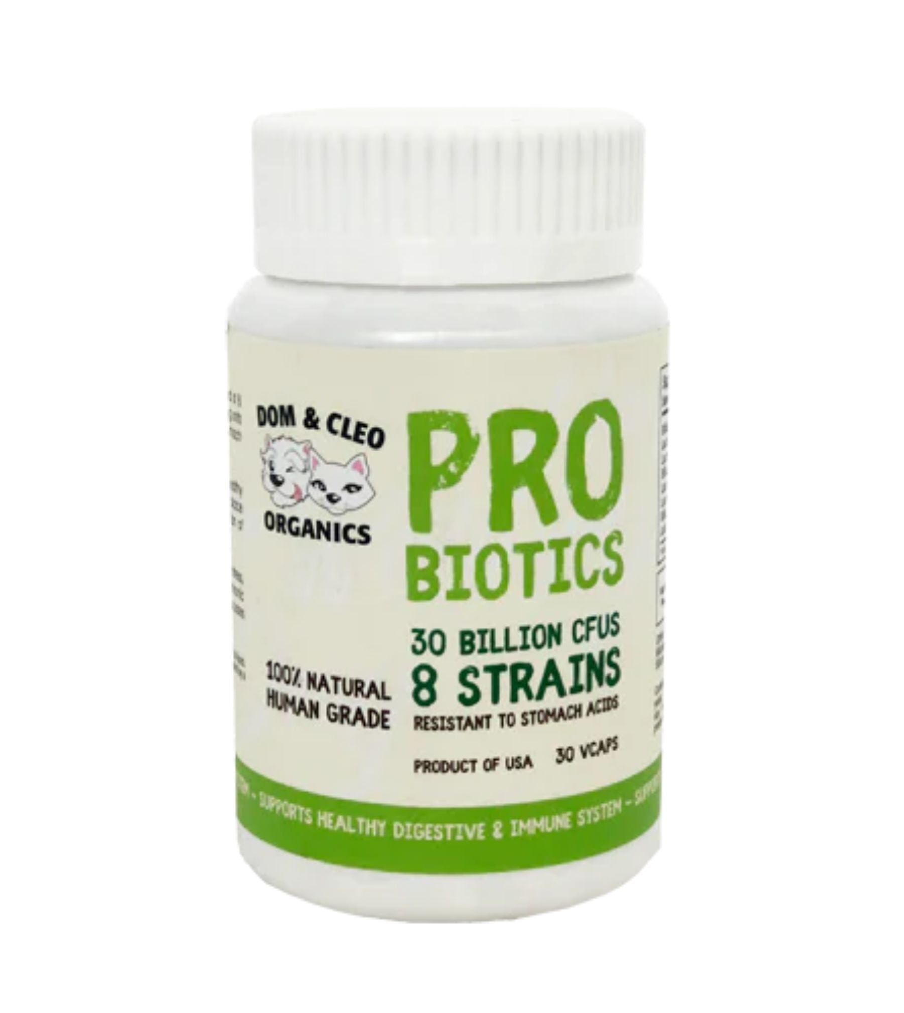 Dom & Cleo Probiotics Supplements For Dogs & Cats