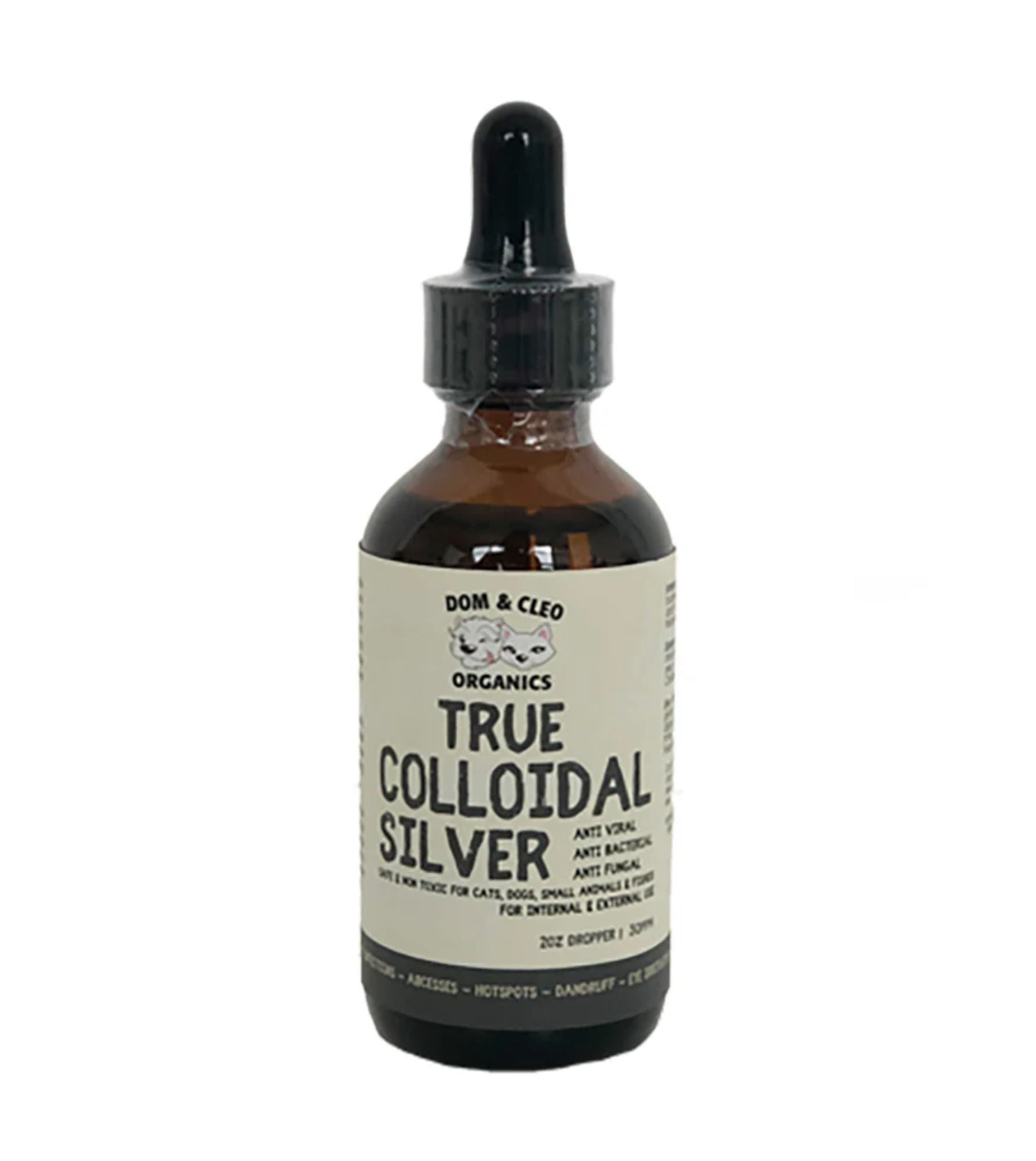 Dom & Cleo True Colloidal Silver Dropper For Dogs & Cats