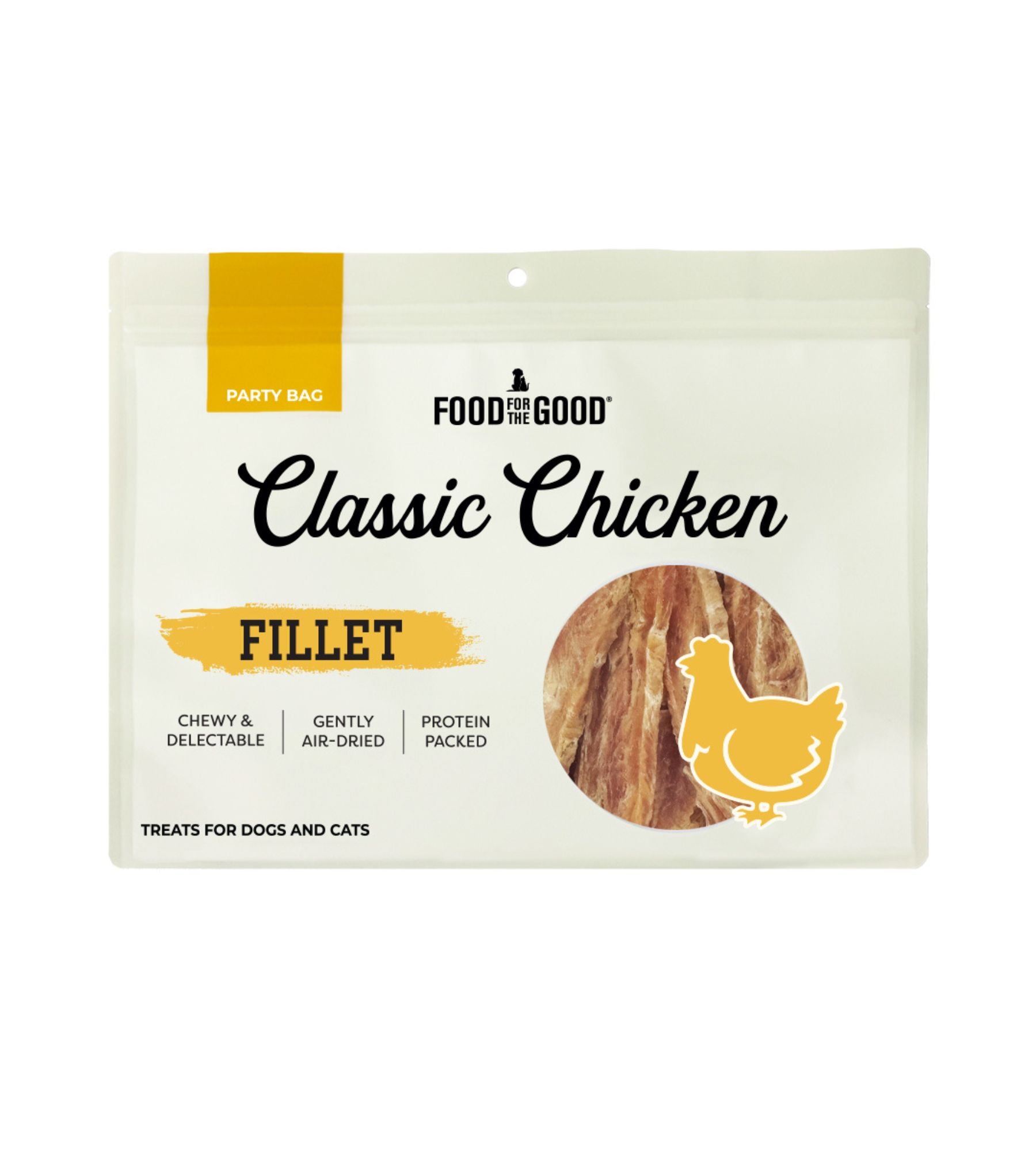 Food For The Good Party Bag Air Dried Cat & Dog Treats (Classic Chicken Fillet)