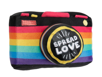 FuzzYard Pride Plush Dog Toy (Spread Love Camera)