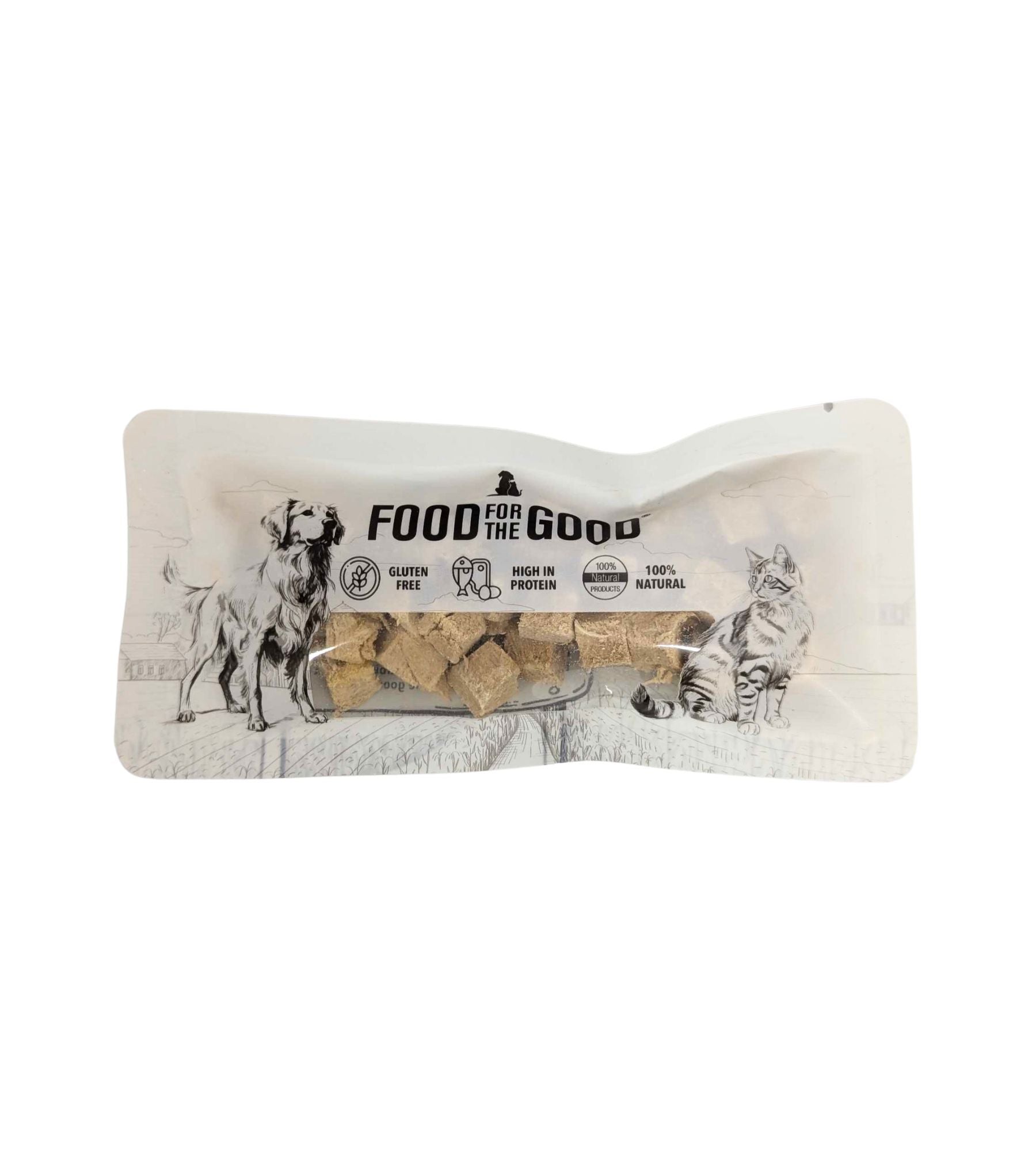 Food For The Good Freeze Dried Cat & Dog Treats (Duck Cubes)