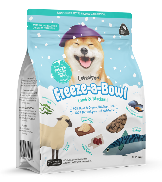 Loveabowl Freeze Dried Lamb & Mackerel Dry Dog Food