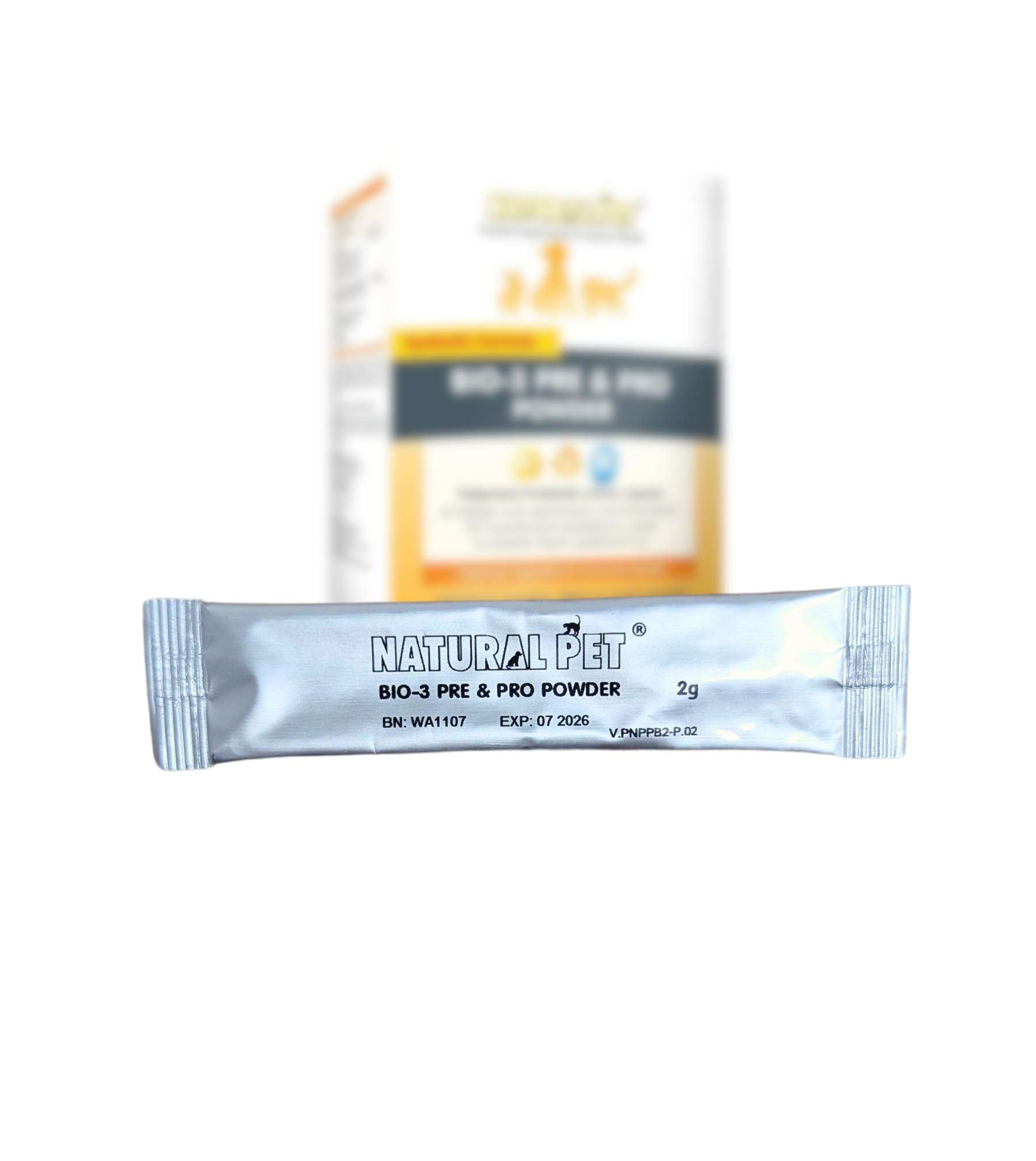 GIFT WITH PURCHASE >$120: Natural PetĀ® Bio3 Pre & Pro Powder for Cats & Dogs (1 x Stick)