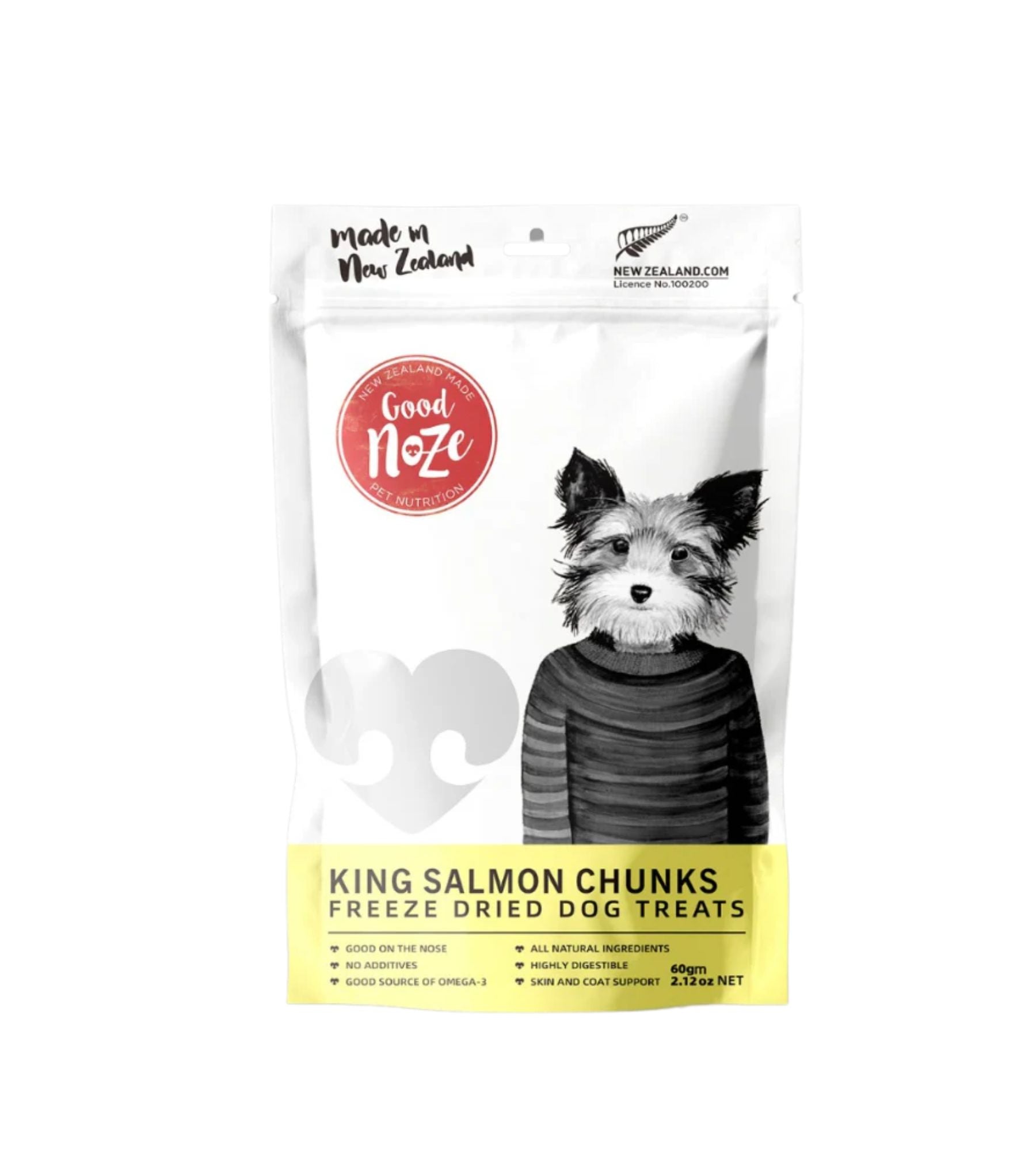 Good Noze Freeze Dried Dog Treats (King Salmon Chunks)