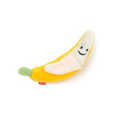 Spike! Happy Banana Plush Dog Toy