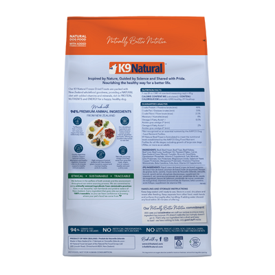 K9 Natural Freeze Dried Beef Feast Dry Dog Food