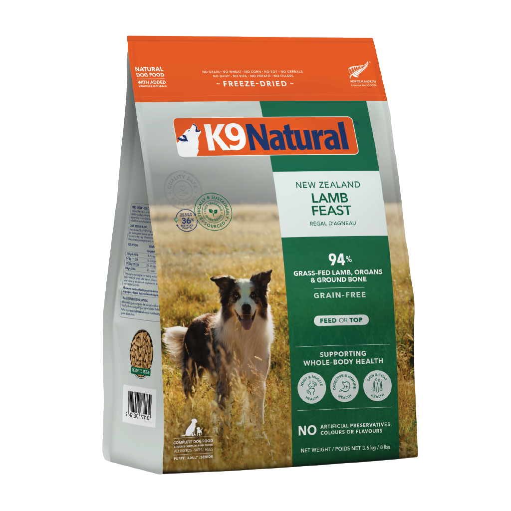 K9 Natural Freeze Dried Lamb Feast Dry Dog Food