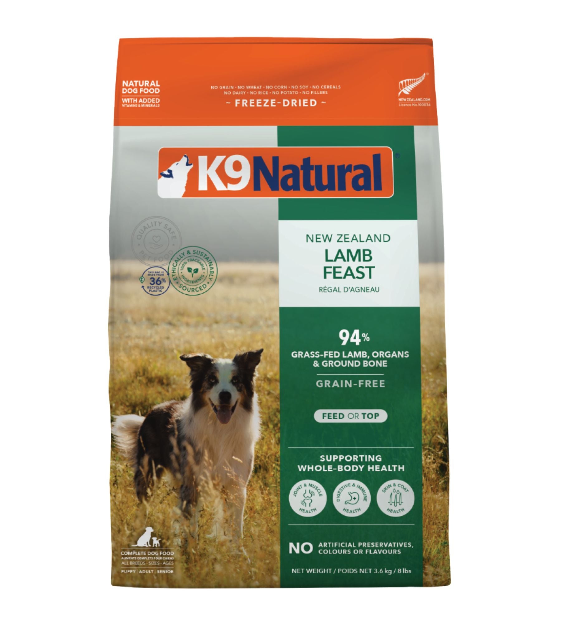 K9 Natural Freeze Dried Lamb Feast Dry Dog Food