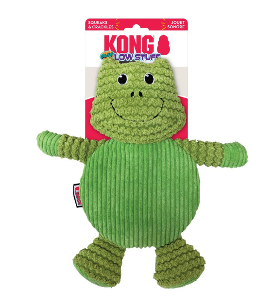 KONG Low Stuff Frog Crackle Tummiez Dog Toy