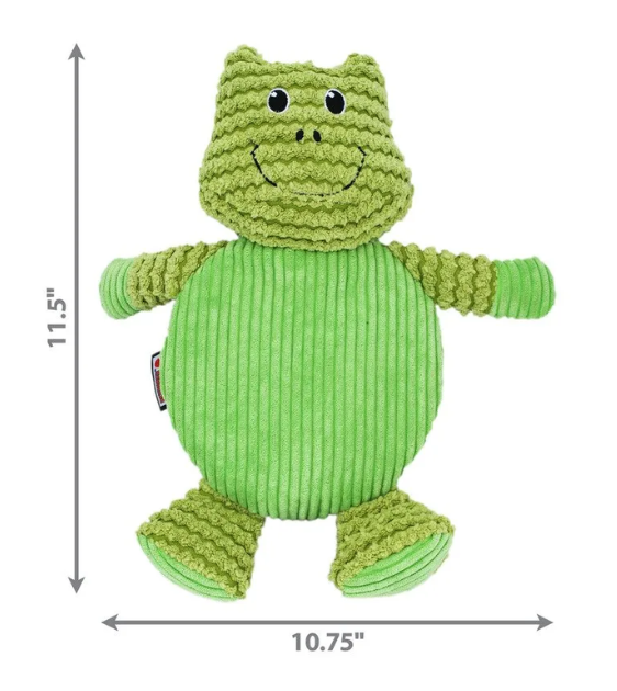KONG Low Stuff Frog Crackle Tummiez Dog Toy