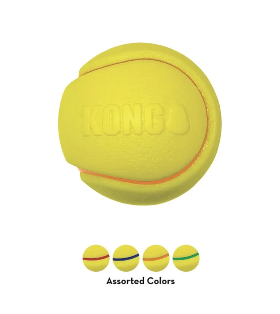 KONG Squeezz Tennis Ball Dog Toy (Assorted Colours)