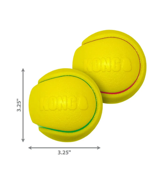 KONG Squeezz Tennis Ball Dog Toy (Assorted Colours)_Large