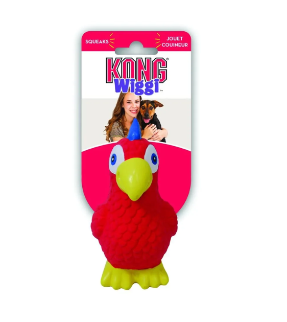 KONG Wiggi Parrot Dog Toy