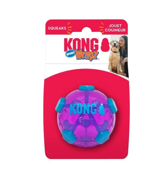 KONG Wrapz Sport Soccer Ball Dog Toy