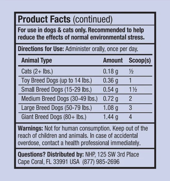 Bark & Whiskers Stress Support Supplements for Cats & Dogs
