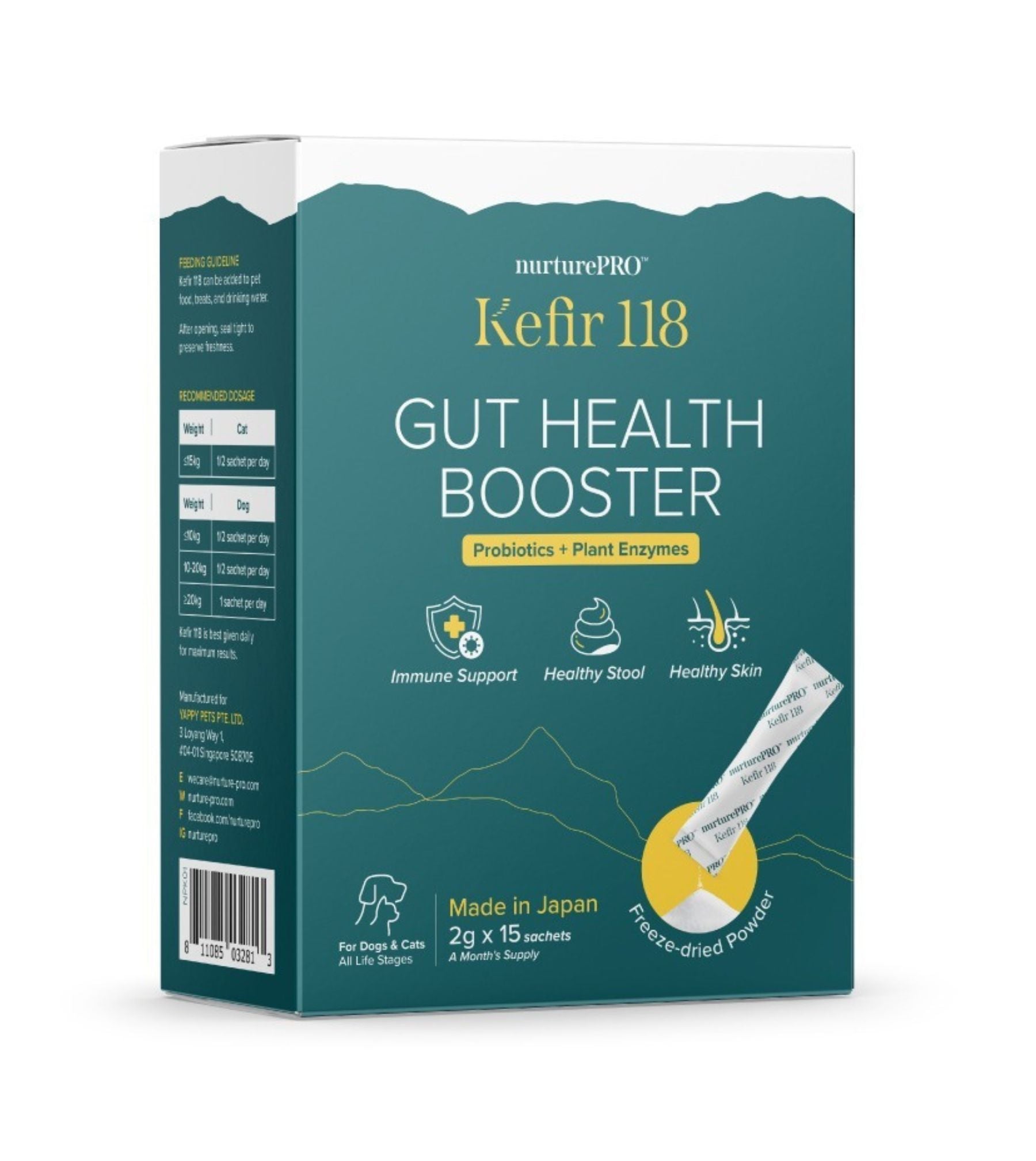 Nurture Pro Kefir 118 Probiotics + Plant Enzymes Freeze-Dried Powder