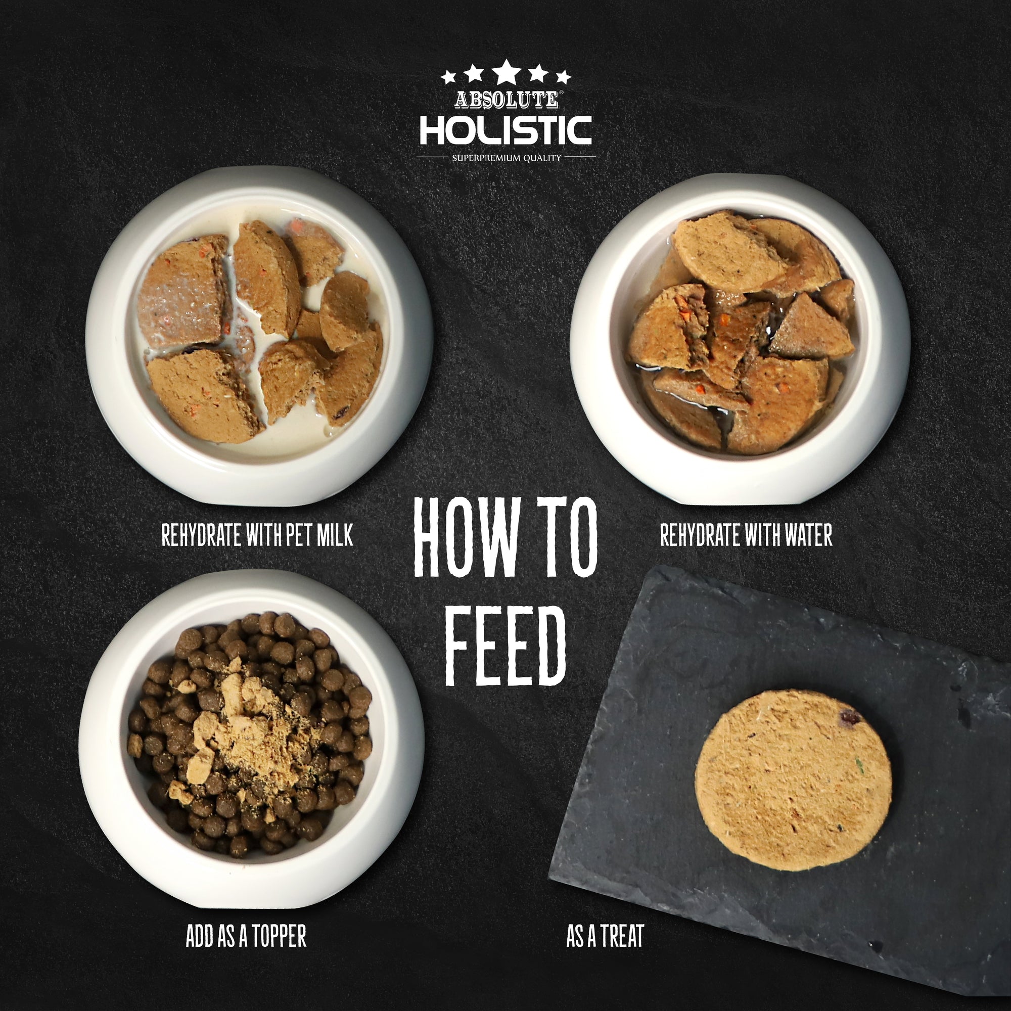 Absolute Holistic Freeze Dried Patties Dog Food (Duck & Turkey)