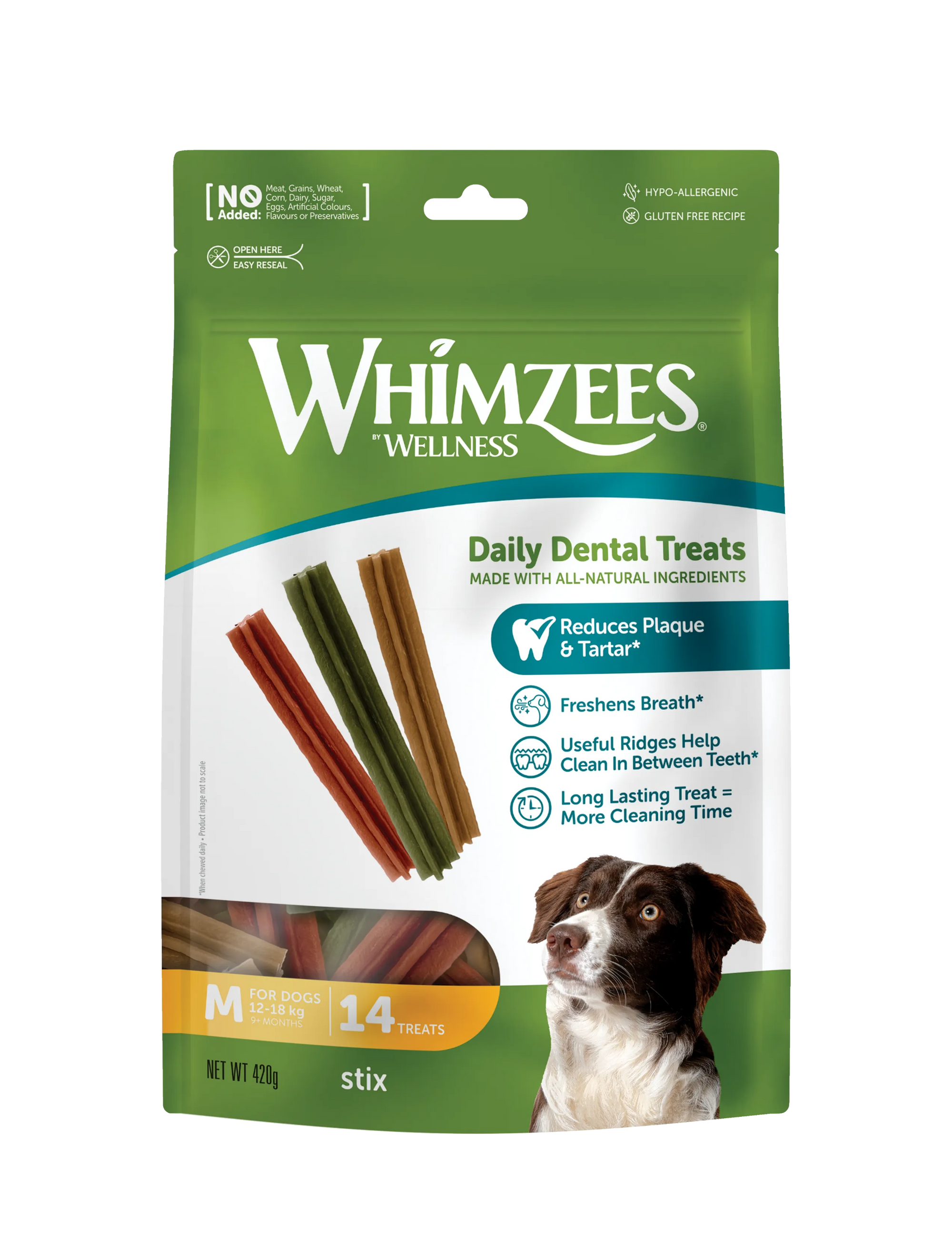 Whimzees Natural Daily Dental Dog Chews (Stix)
