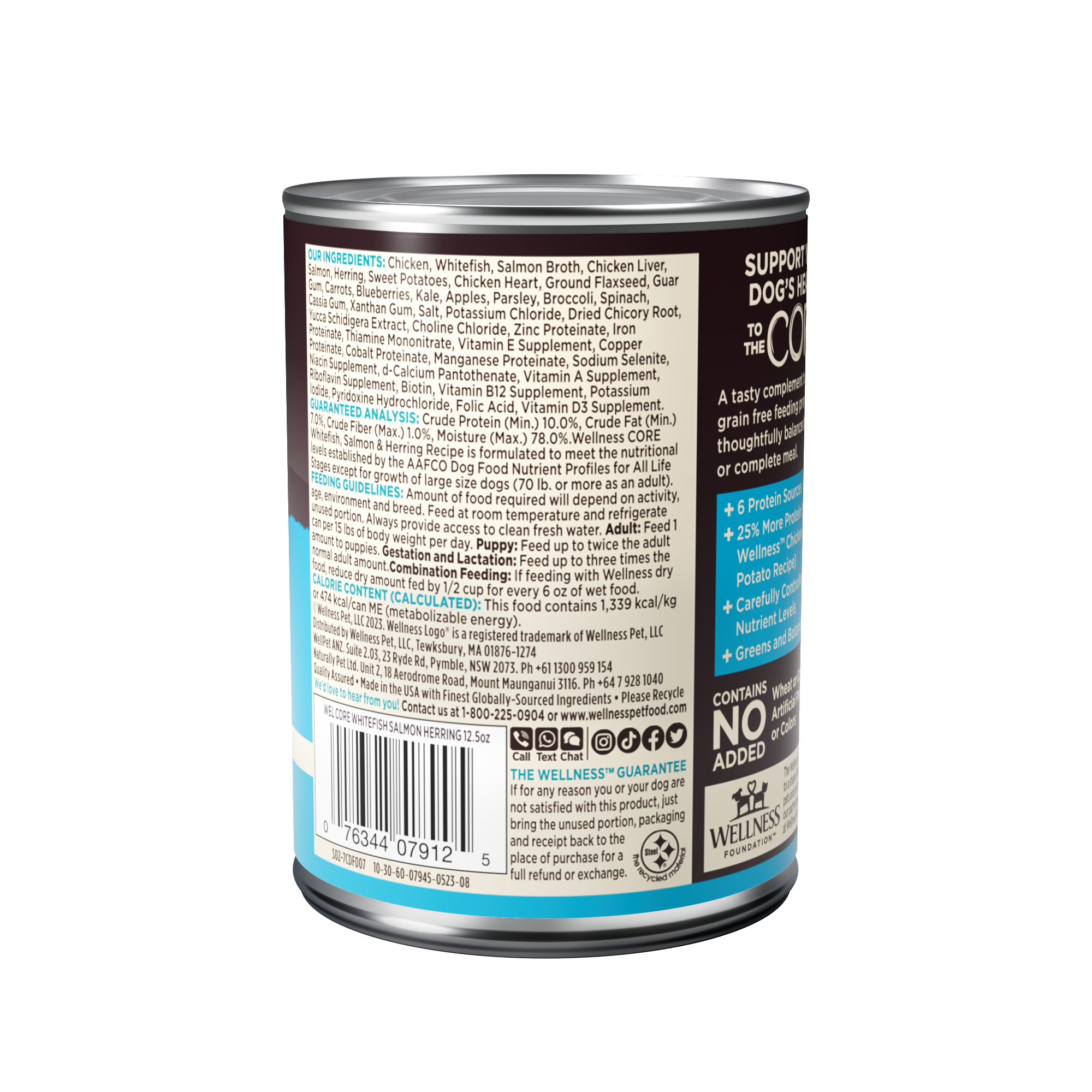 Wellness CORE Grain Free Wet Dog Food (Whitefish, Salmon & Herring Recipe)