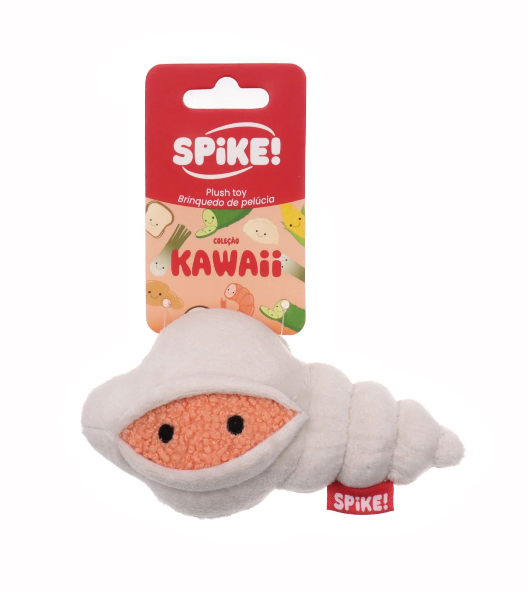 Spike! Kawaii Shell Plush Dog Toy