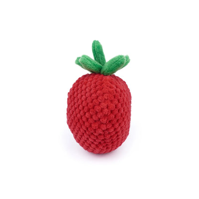 Spike! Kawaii Strawberry Plush Dog Toy