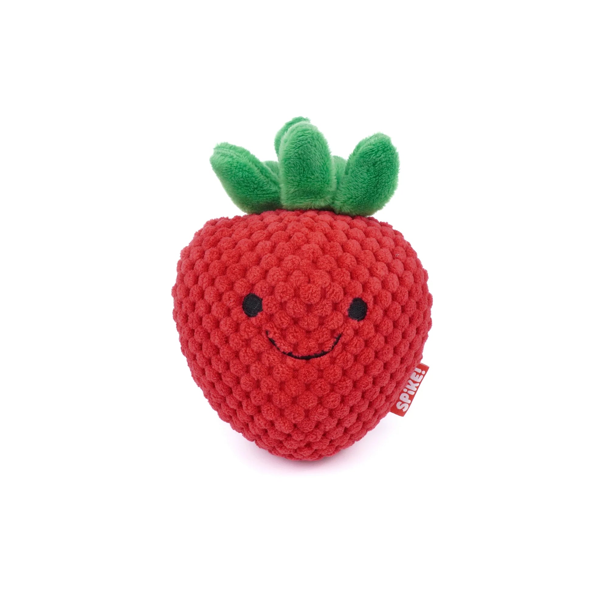 Spike! Kawaii Strawberry Plush Dog Toy
