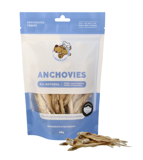The Barkery Dehydrated Anchovies Dog Treats