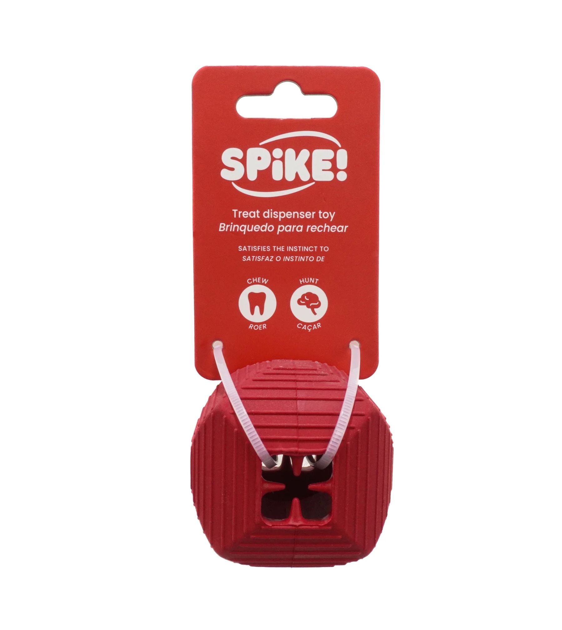 Spike! Chew and Fetch Treat Cube Treat Dispensing Dog Toy