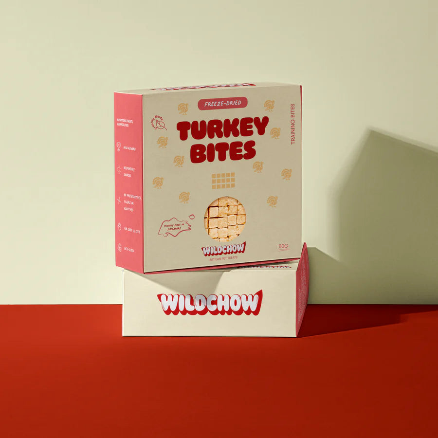 WildChow Freeze Dried Dog Treats (Turkey Training Bites)