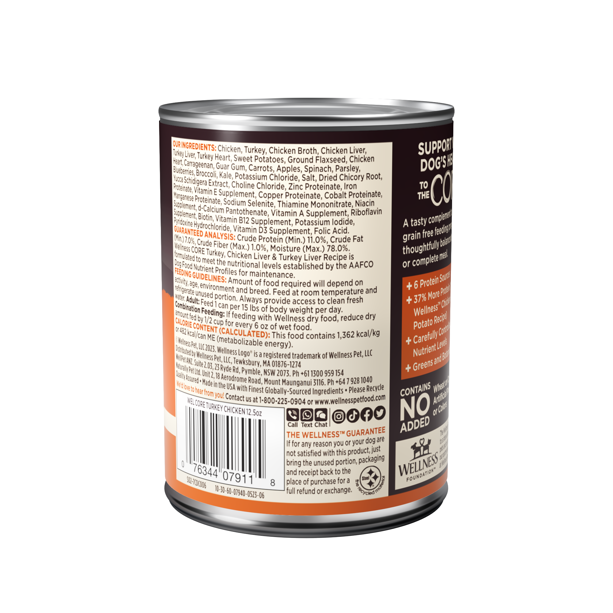 Wellness CORE Grain Free Wet Dog Food (Turkey, Chicken Liver & Turkey Liver Recipe)
