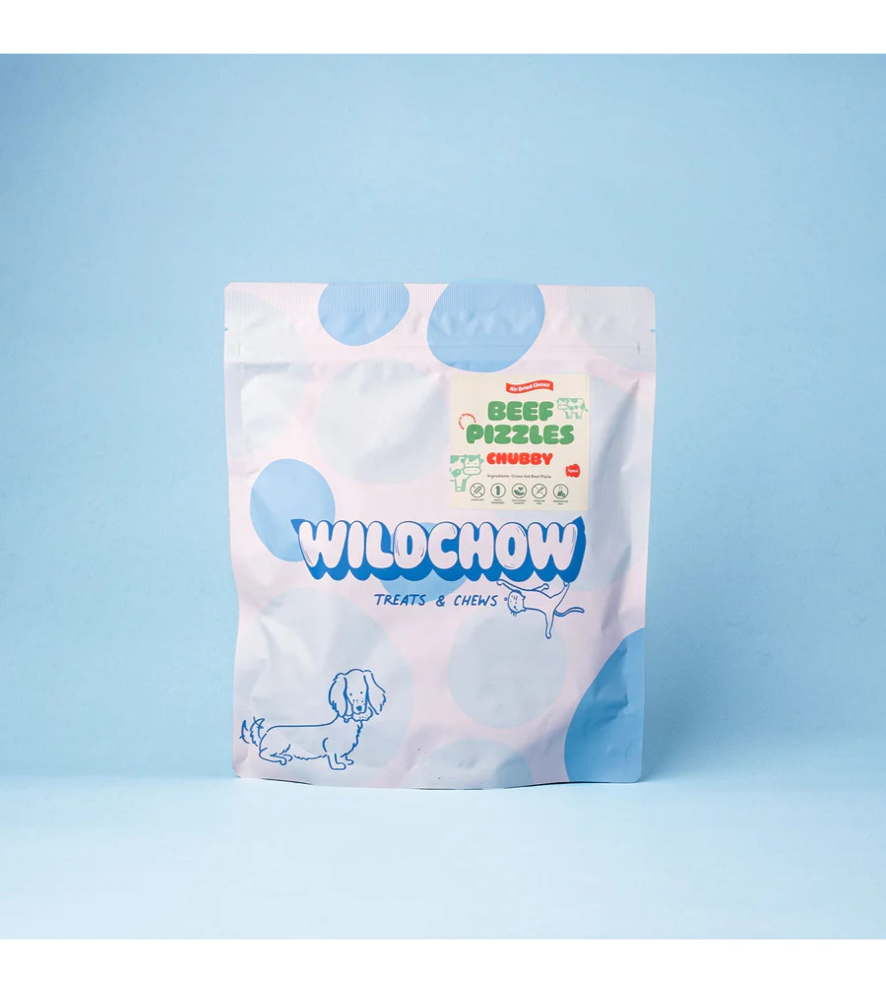 WildChow Freeze Dried Dog Chews (Beef Pizzle)