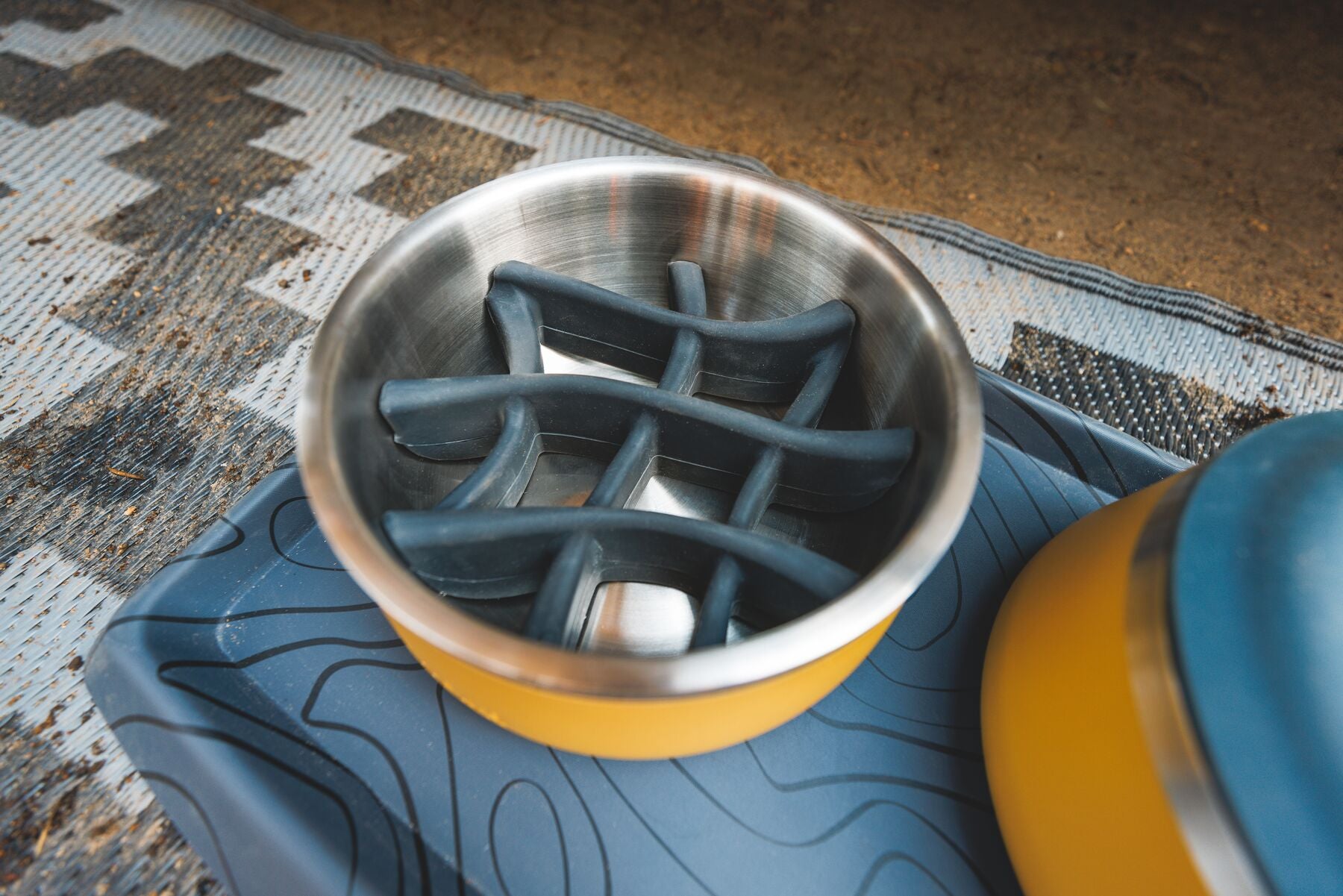 Ruffwear Basecamp⢠Slow Feeder Dog Bowl Insert (Basalt Gray)