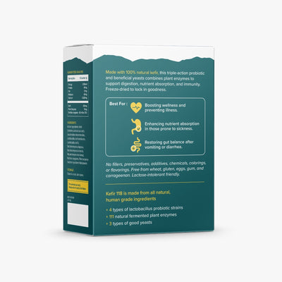 Nurture Pro Kefir 118 Probiotics + Plant Enzymes Freeze-Dried Powder