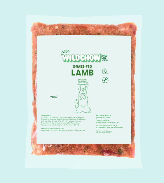 WildChow Balanced & Complete Raw Dog Food (Grass-Fed Lamb)