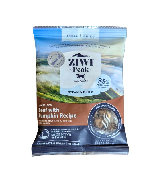 GIFT WITH PURCHASE >$120: ZIWI Peak Steam & Dried Dog Food Trial Pack (1 x Random Flavour)