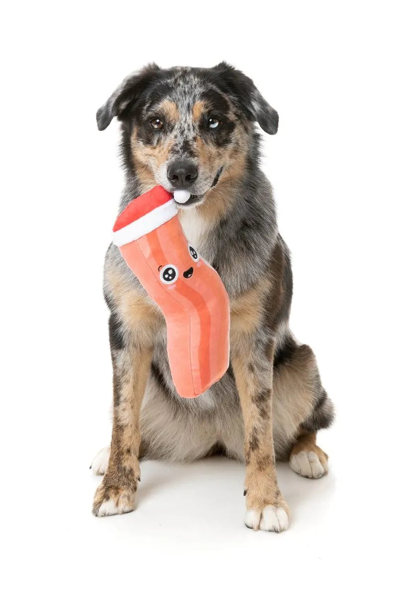 FuzzYard Christmas Dog Toy (Bacon-ing To Look A Lot Like Xmas)