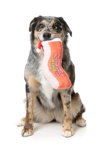 FuzzYard Christmas Dog Toy (Bacon-ing To Look A Lot Like Xmas)