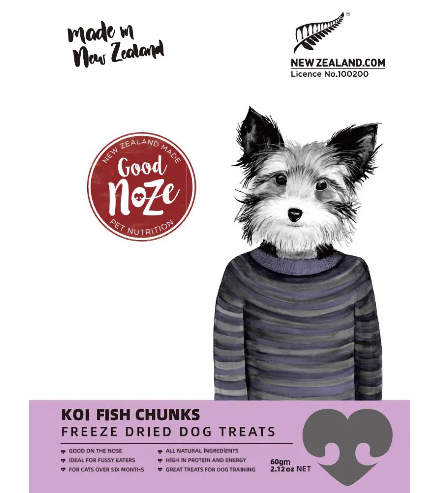 Good Noze Freeze Dried Dog Treats (Carp Fish Chunks)