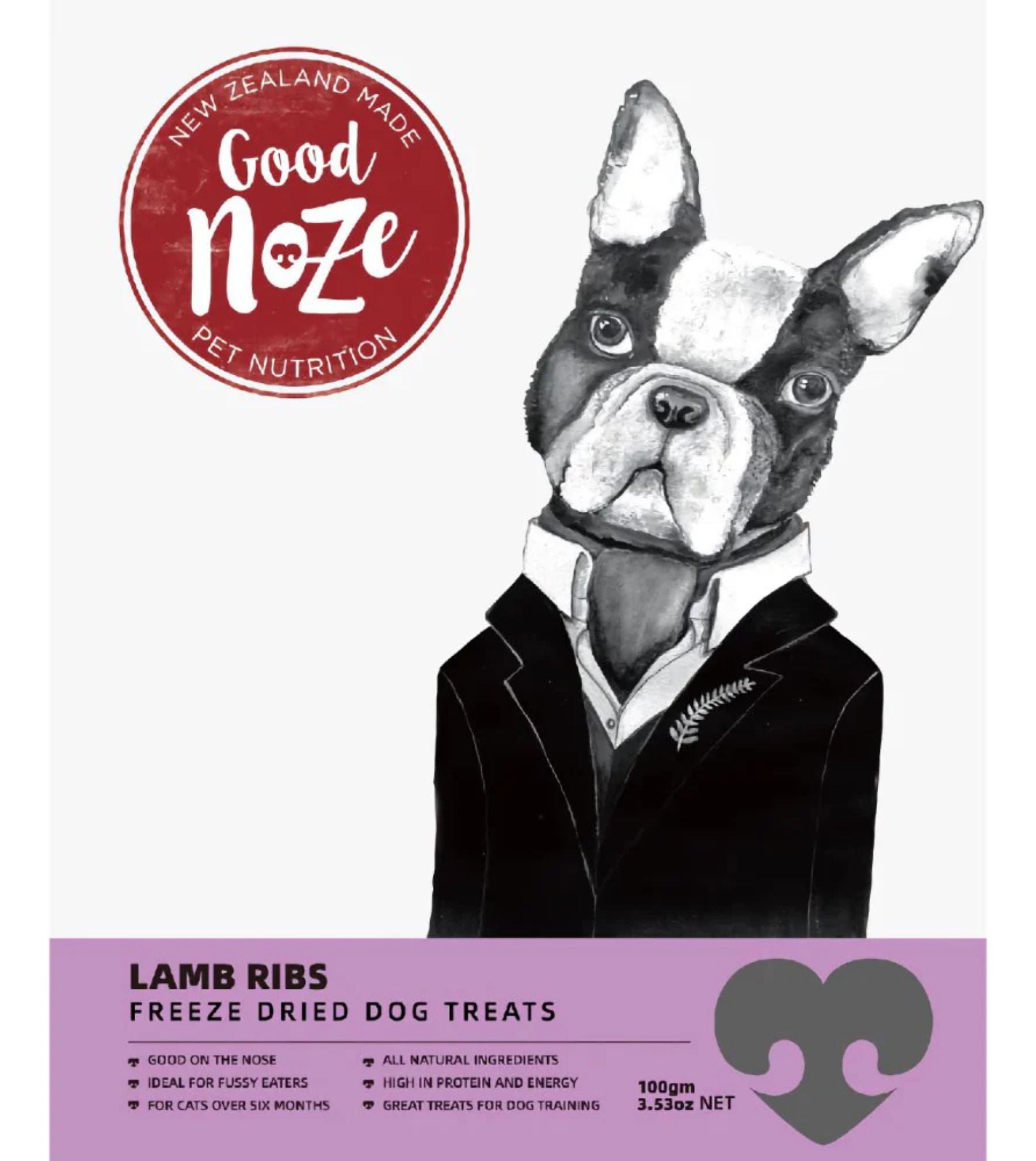 Good Noze Freeze Dried Dog Treats (Lamb Ribs)